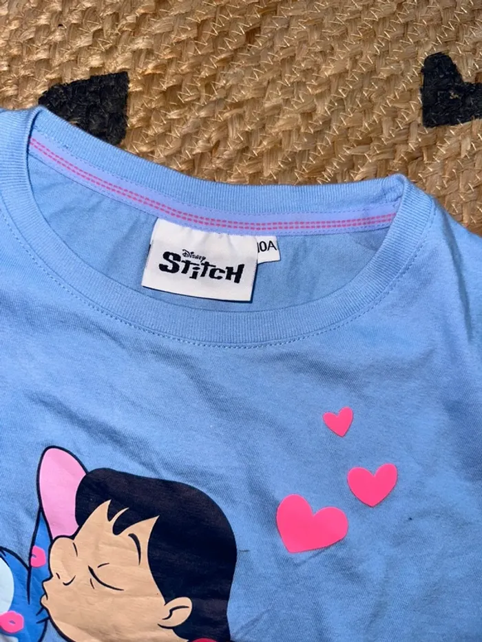 Tee shirt stitch Disney 10 ans - photo numéro 2