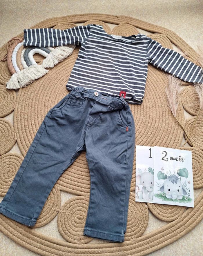 Ensemble bébé garçon tee shirt jean Obaibi / In Extenso