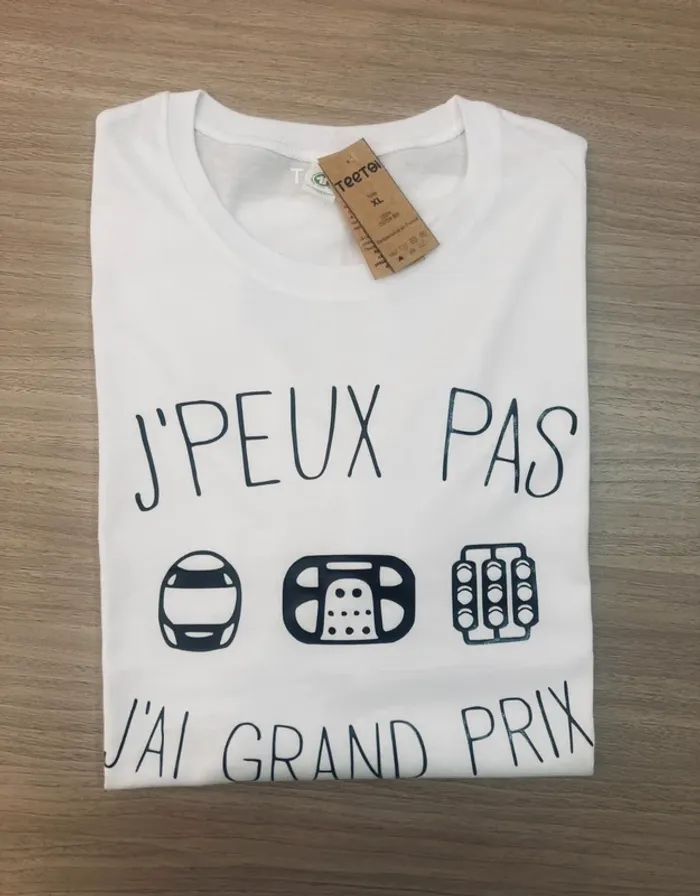🏁 T-shirt "J'peux pas, j'ai Grand Prix" - Edition Fan F1 🏁 - photo numéro 2