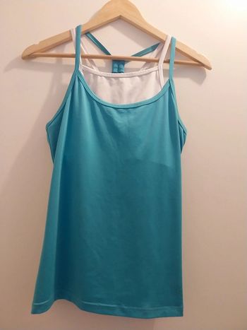 Débardeur bleu et blanc crivit taille S 🔴