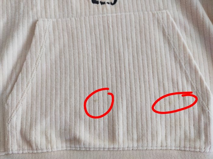 Sweat à capuche garçon 10ans en velours côtelé crème  ORCHESTRA - photo numéro 7