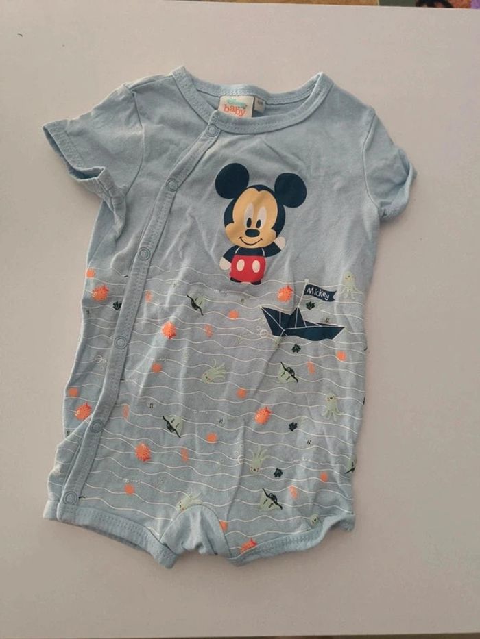 Combinaison été garçon mickey 6 mois