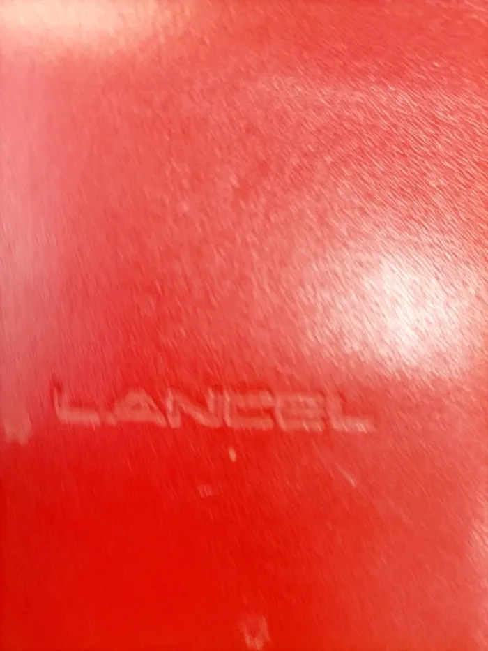 Sac à main rouge en cuir rouge Lancel été vintage - photo numéro 5
