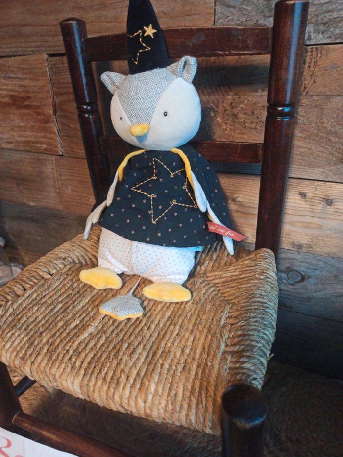 peluche hibou musical moulin roty il était une fois tbr - photo numéro 2