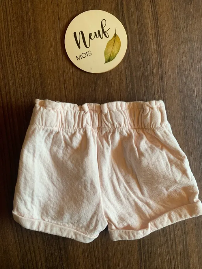 Short obaibi 9 mois fille rose - photo numéro 4