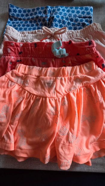 Lot short cycliste 3 ans