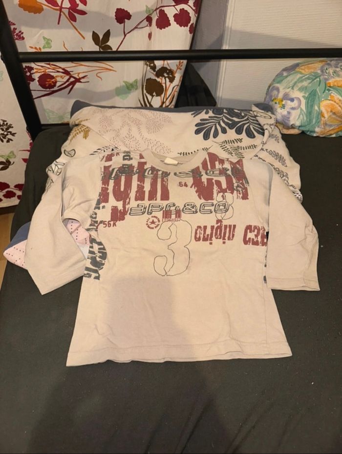Tee-shirts ML garçon taille 3 ans🐿️