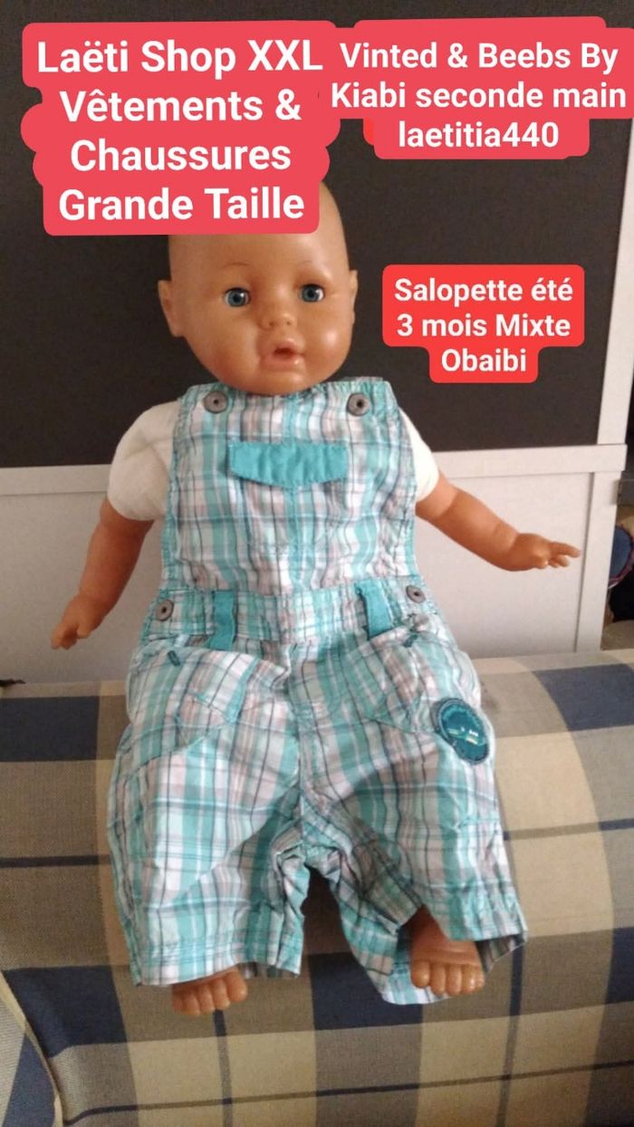 Salopette été 3 mois Obaibi