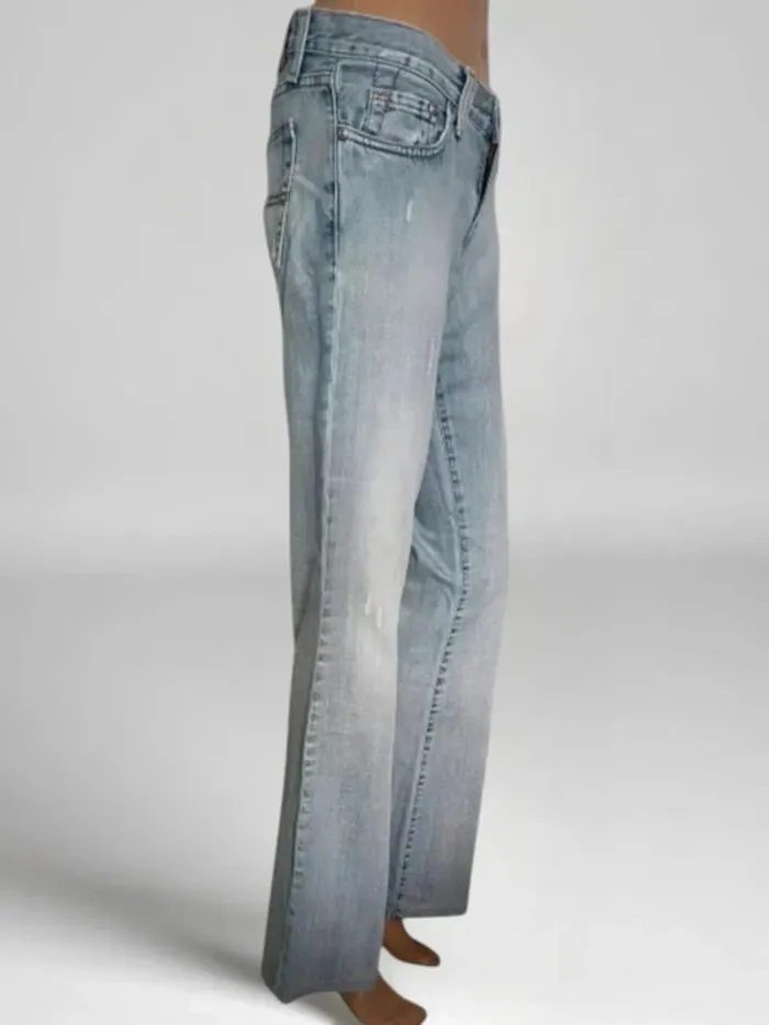Jean vintage y2k SALSA ,coupe flare ,taille basse ,100 % coton - photo numéro 5