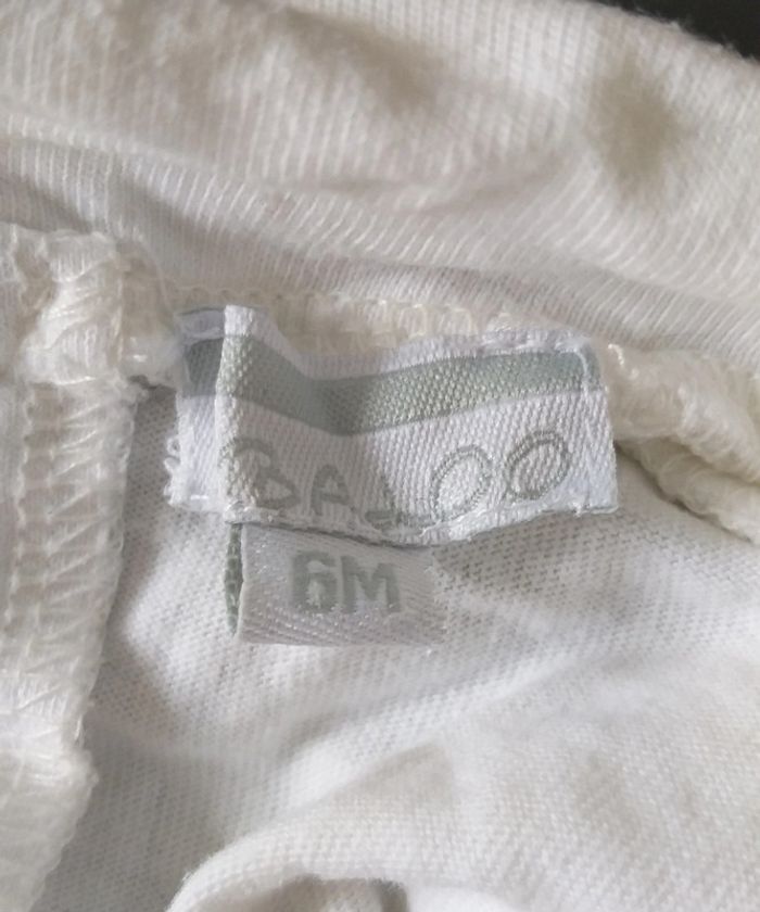 Tee-shirt col roulé Kimbaloo blanc à motif - photo numéro 3