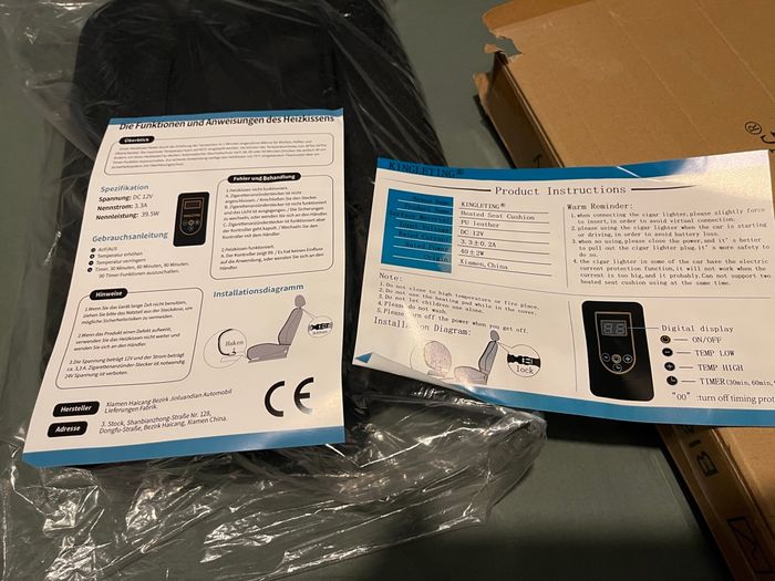 Coussin chauffant pour siège de voiture - photo numéro 3