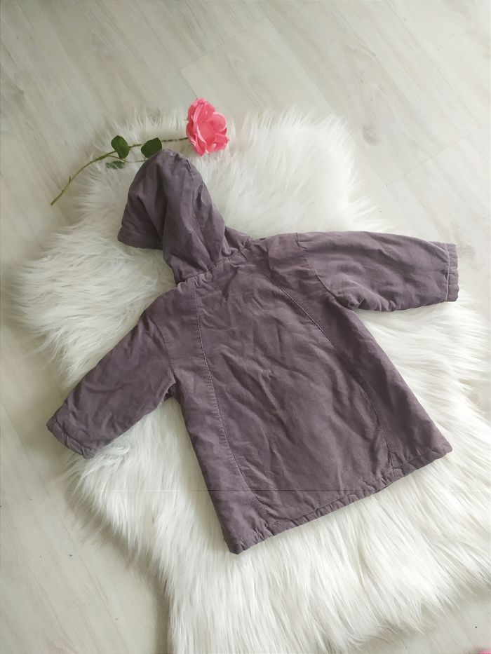 Manteau mi saison en velours côtelé bébé fille Kitchoun 18 mois - photo numéro 4