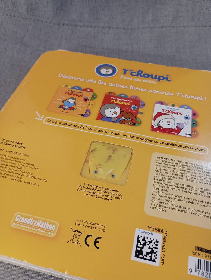 Livre sonore T'choupi chante les premières comptines - photo numéro 3