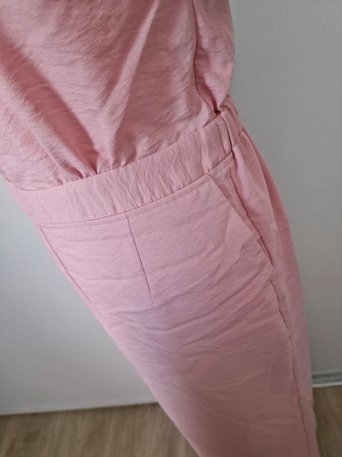Combi pantalon rose femme - photo numéro 3