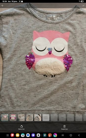 Tee-shirt 4 ans manches 3/4 pf4121