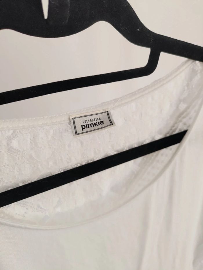 Pimkie t-shirt fluide blanc M - photo numéro 4