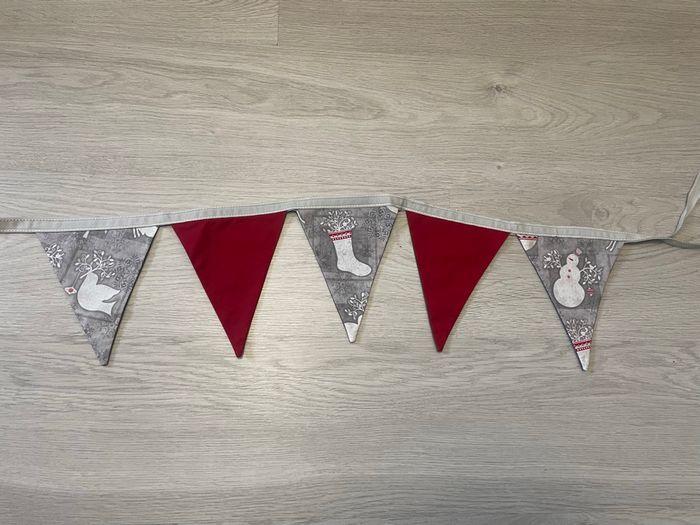 Guirlande fanions de Noël en tissu - photo numéro 3