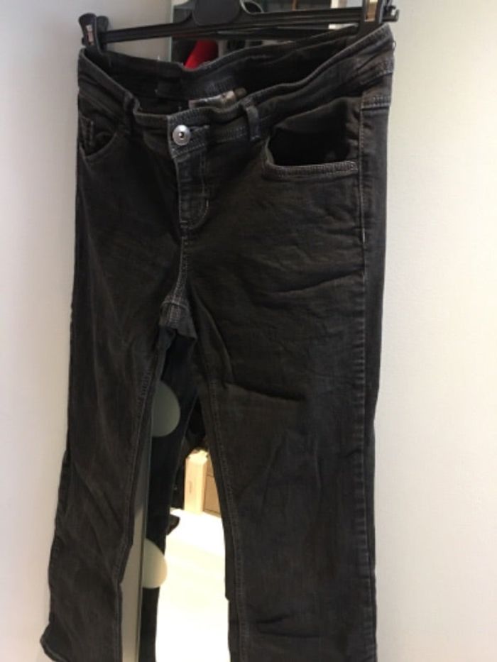 Jeans bootcut noir délavé femme taille 42 Kiabi