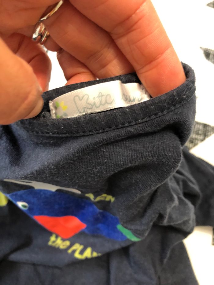 Tee shirt marine Ben the plane 74 cm - photo numéro 2