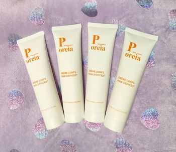Lot de 4 tubes de Crème corps pain d'épices Poreia Natural Cosmetics