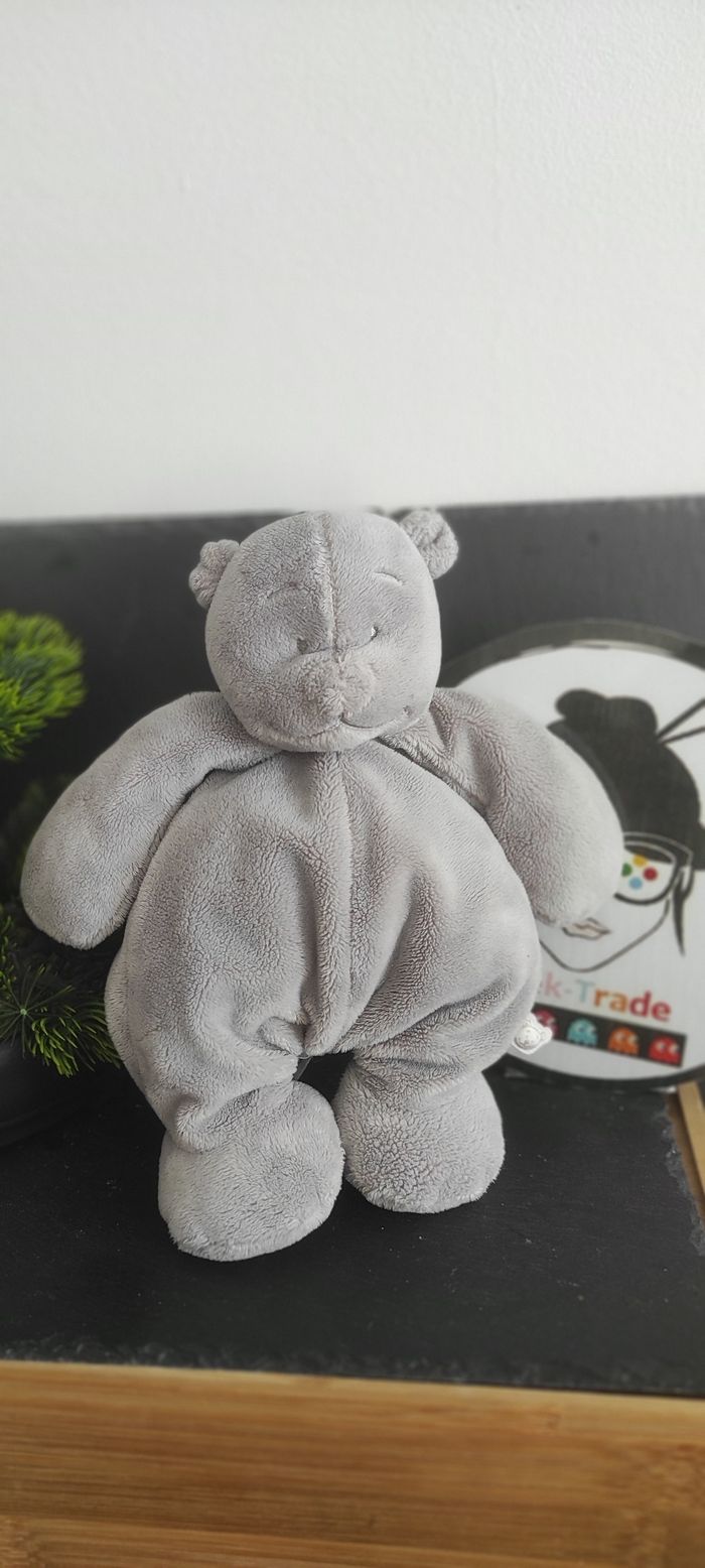 Peluche Nouky ours Noukie's Poudre d'étoiles gris doudou Anthracite