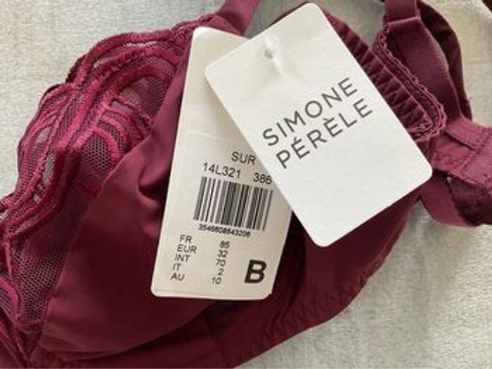 Soutien-gorge bordeaux Simone Pérèle neuf - photo numéro 3