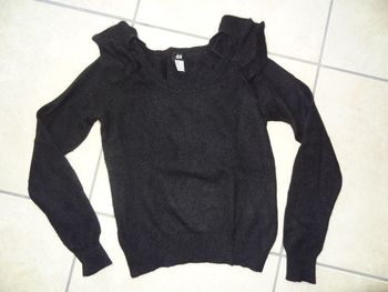 Pull noir H&M angora