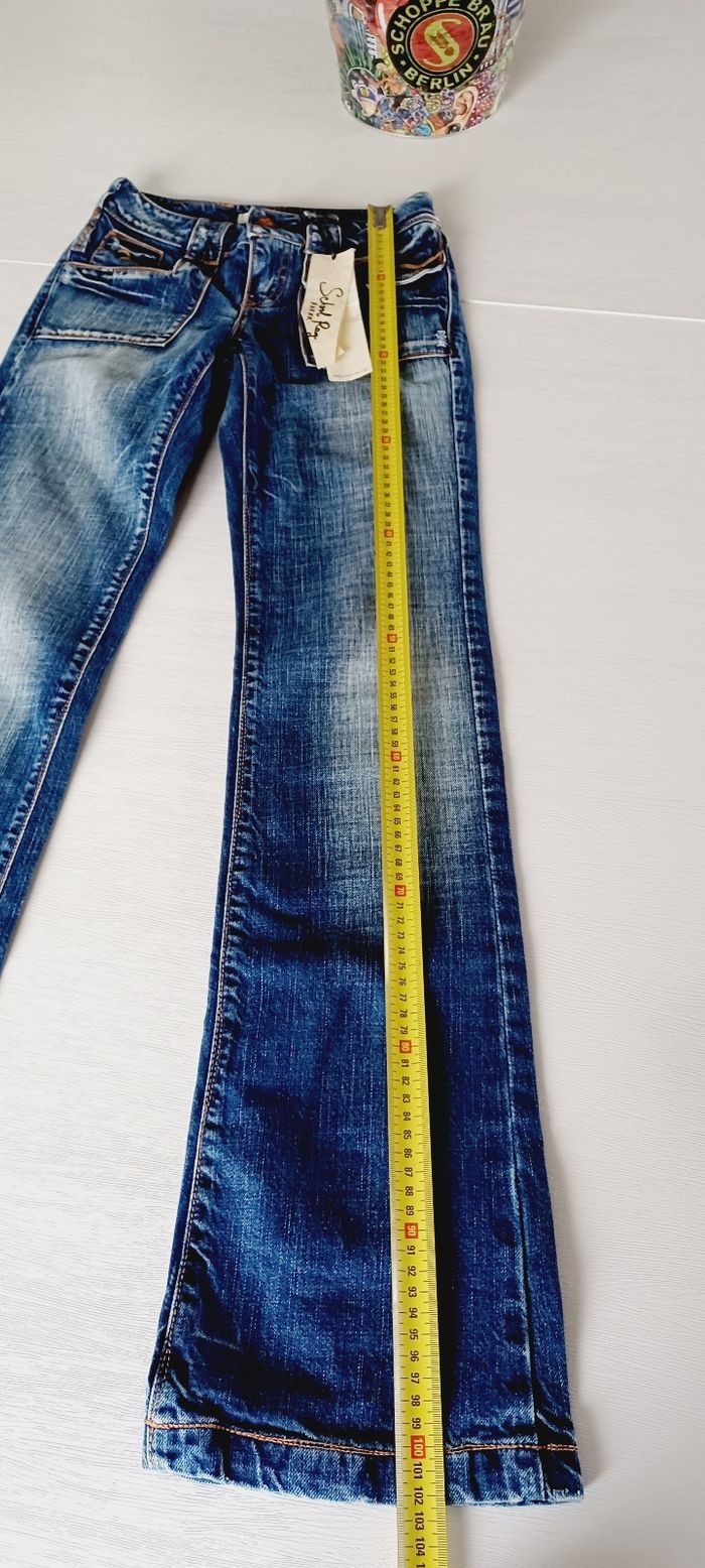 Pantalon jeans fille taille xxs school rag - photo numéro 7