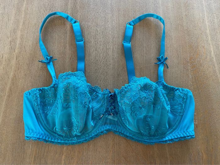 Soutien-gorge dentelle turquoise Antinea 90D - photo numéro 16