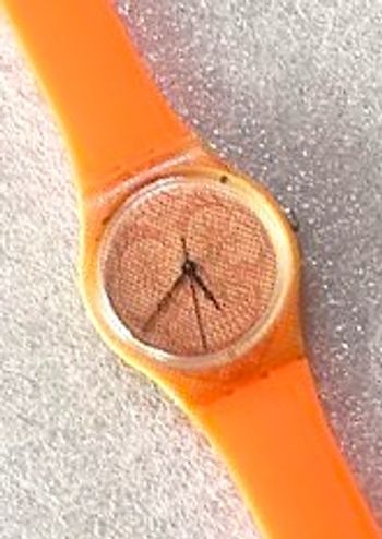 Montre SWATCH Collecteur Vintage "Time Never Dies Orange"