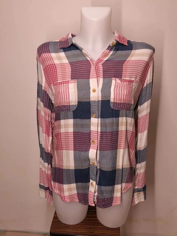 Chemise Abercrombie & Fitch Femme Taille S Rose Bleu