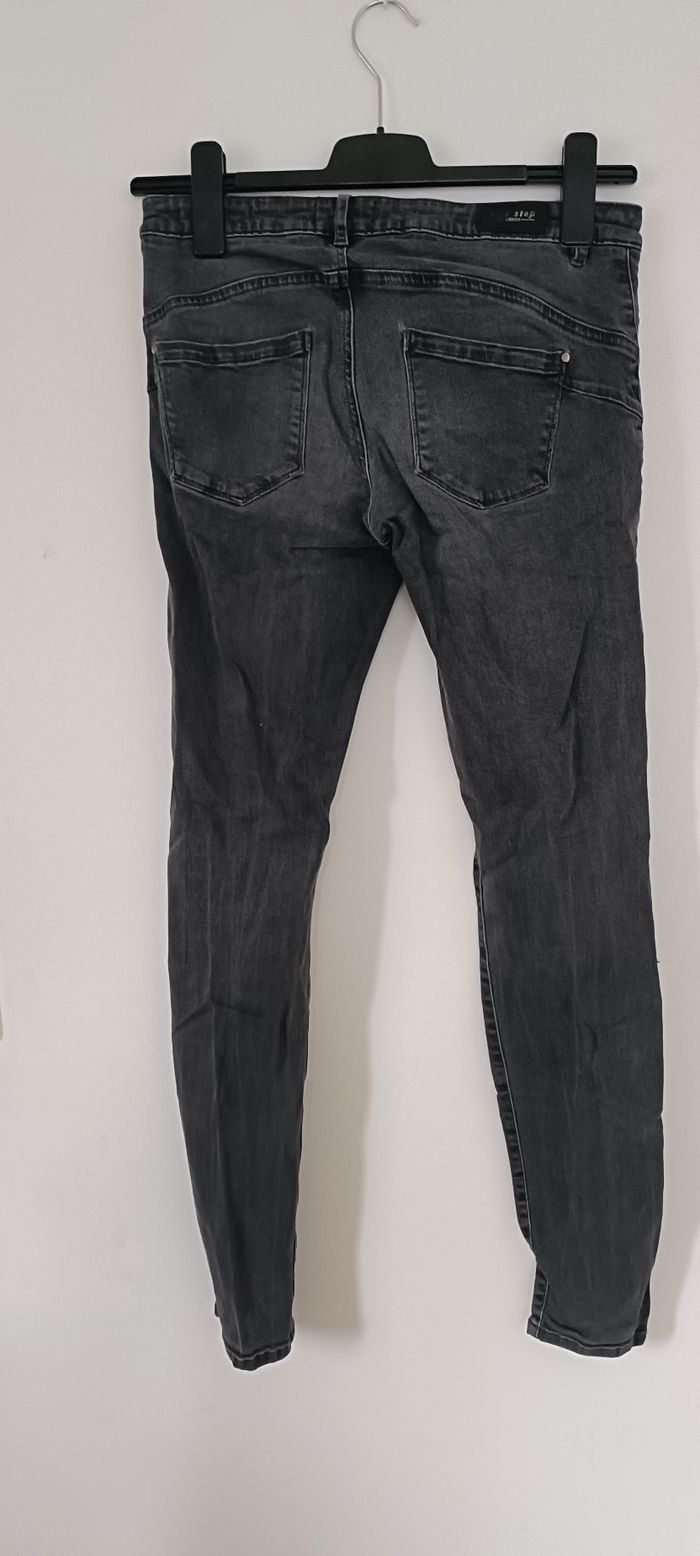 Pantalon jean one step avec petit broderie taille 30 - photo numéro 6