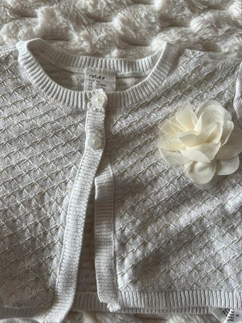 Boléro blanc cassé H&M taille 86 /12-18M