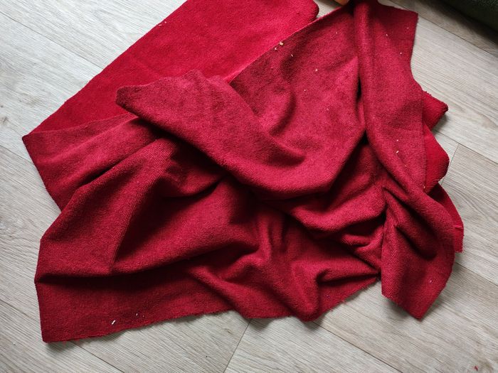 Coupon 50cmx155cm bambou grenat