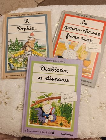 livres "Je commence à lire" - Casterman (Arsène Lapin & Sophie) vintage