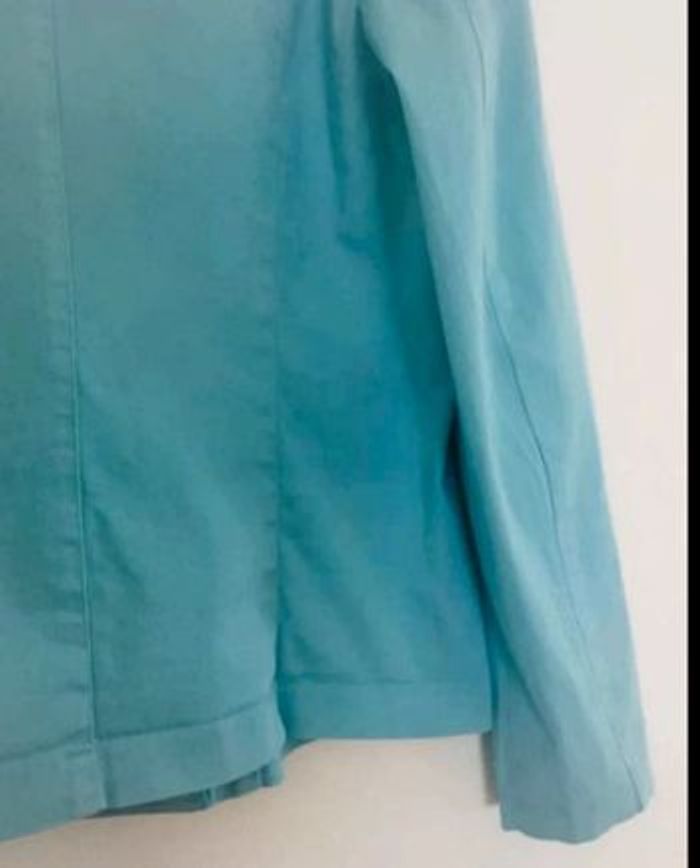 Veste turquoise Taille 40 - 44 vintage - photo numéro 8