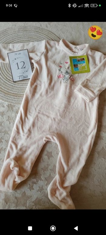 Pyjama en velours neuf