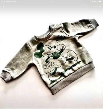 Sweat-shirt Mickey 0-3 mois ou 62 cm