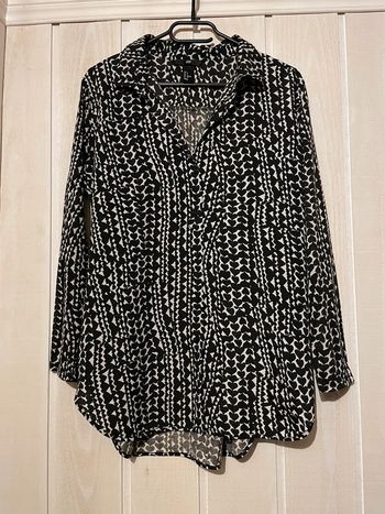 Chemise bi-matière cœurs - H&M - S