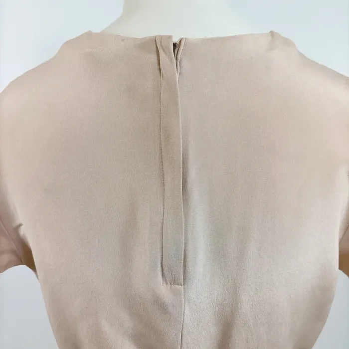 Robe en soie nude Joseph avec ceinture cuir – Taille 36 A783 - photo numéro 8