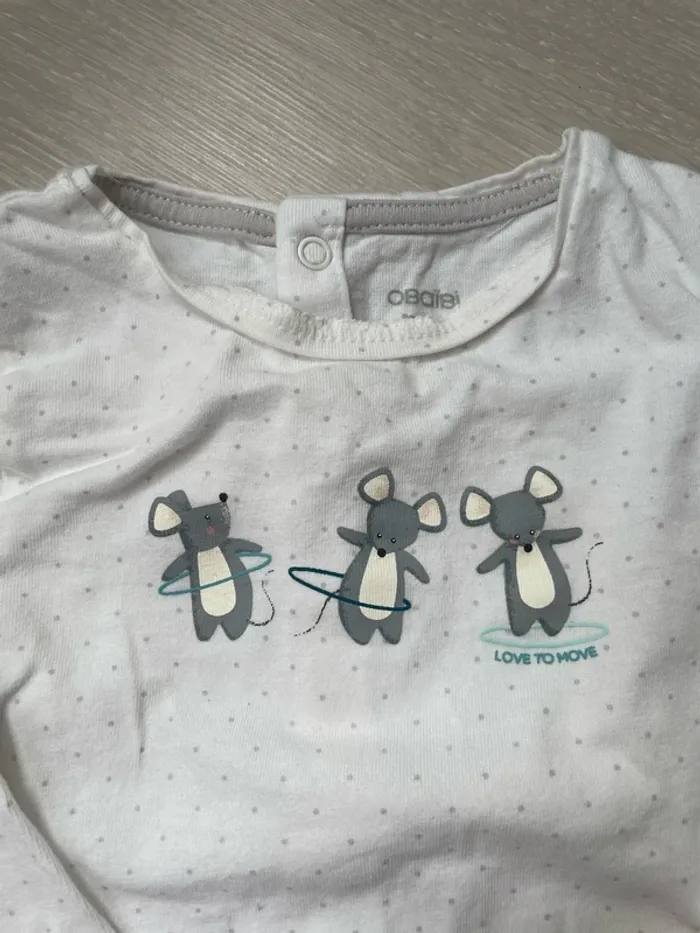T-shirt manches longues souris - 9m - photo numéro 2