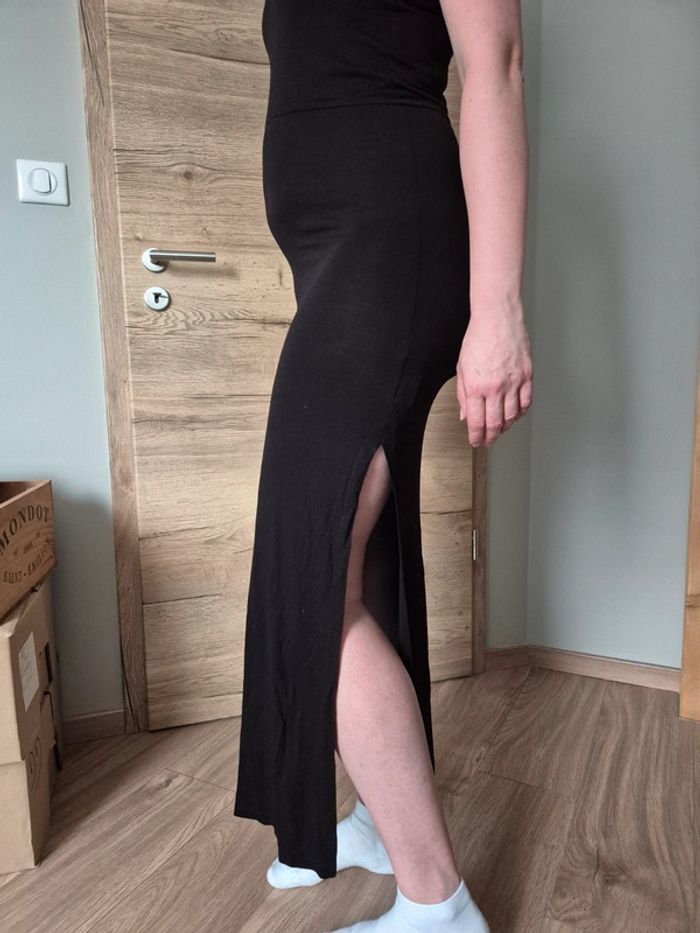 Robe longue noire fendue jennyfer - photo numéro 3