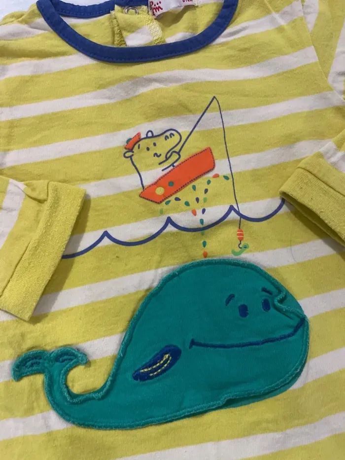 🌞 T-shirt manches longues DM AM – 18 mois - photo numéro 3