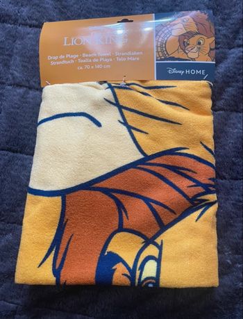 Serviette de plage roi lion 
