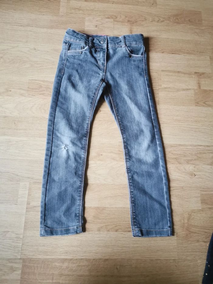 Jean gris taille réglable