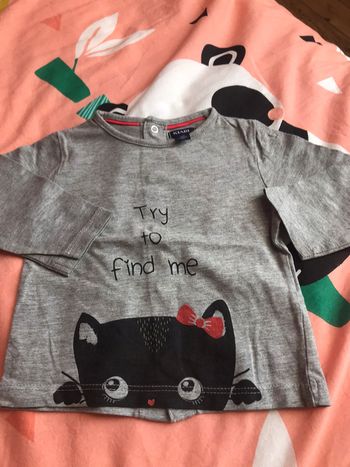 T-shirt à longue manches 6 mois