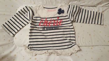 Tee shirt longues manches 12 mois