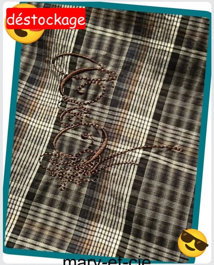 Chemise homme manches longues carnet de vol, taille M 100 % coton - photo numéro 5