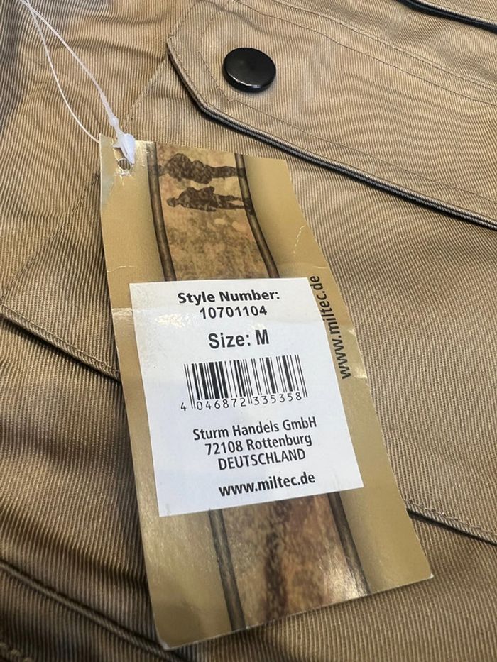 Veste gilet sans manche reporter kaki 14 poches coyote mil-tec 10701104 taille m neuf - photo numéro 3