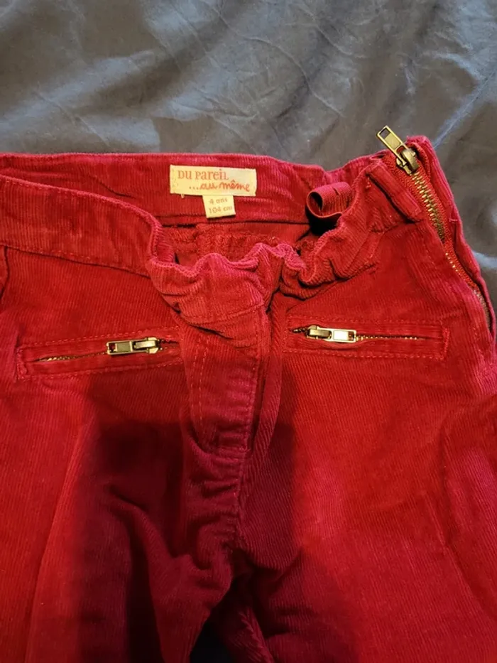 Lot 2 pantalons en velours - photo numéro 3
